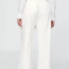 Pantaloni a vita alta in misto lino 365