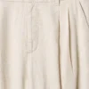 Pantaloni a vita alta in misto lino 365