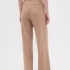 Pantaloni a vita alta in twill spazzolato con pieghe 365