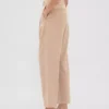 Pantaloni a vita alta in twill spazzolato con taglio affusolato alla caviglia 365