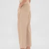 Pantaloni a vita alta in twill spazzolato con taglio affusolato alla caviglia 365