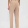 Pantaloni a vita alta in twill spazzolato con taglio affusolato alla caviglia 365