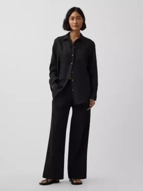 Pantaloni a vita bassa 365 in misto lino