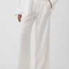 Pantaloni a vita bassa 365 in misto lino