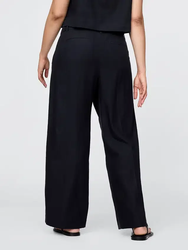 Pantaloni a vita bassa 365 in misto lino