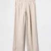 Pantaloni a vita bassa 365 in misto lino