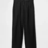 Pantaloni a vita bassa 365 in misto lino