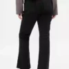 Pantaloni a vita bassa in twill dal taglio lungo e slanciato