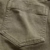 Pantaloni a vita bassa in twill dal taglio lungo e slanciato