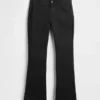 Pantaloni a vita bassa in twill dal taglio lungo e slanciato