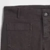 Pantaloni a vita bassa in twill dal taglio lungo e slanciato