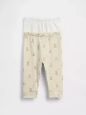 Pantaloni a vita elastica in cotone biologico Baby First Favorites (confezione multipla)