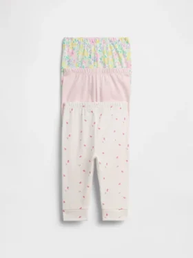 Pantaloni a vita elastica in cotone biologico Baby First Favorites (confezione multipla)