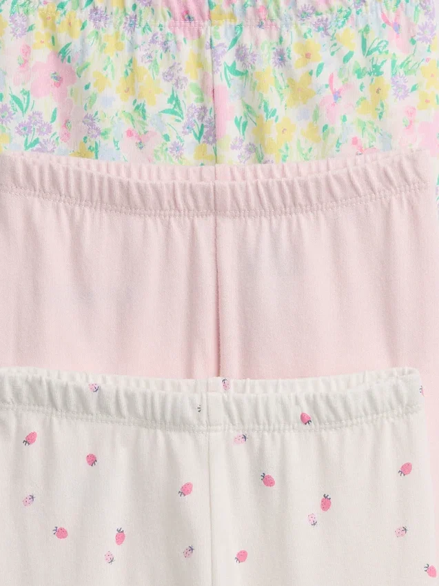 Pantaloni a vita elastica in cotone biologico Baby First Favorites (confezione multipla)