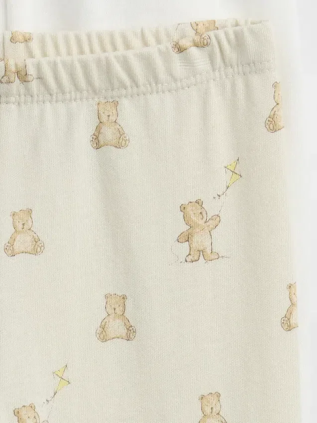 Pantaloni a vita elastica in cotone biologico Baby First Favorites (confezione multipla)