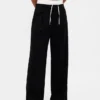 Pantaloni a vita media con doppia cintura