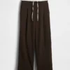 Pantaloni a vita media con doppia cintura