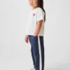 Pantaloni a zampa a righe ultra morbidi con elastico in vita per neonato & bebè