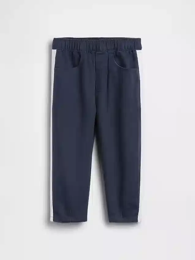 Pantaloni a zampa a righe ultra morbidi con elastico in vita per neonato & bebè