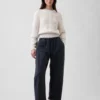 Pantaloni a zampa con doppio rinforzo sulle ginocchia