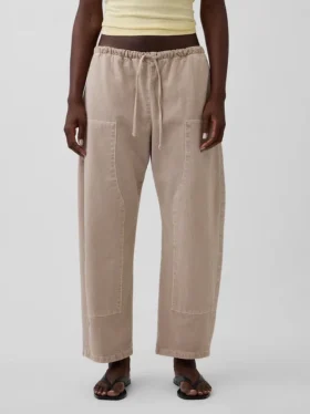Pantaloni a zampa con doppio rinforzo sulle ginocchia