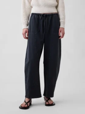 Pantaloni a zampa con doppio rinforzo sulle ginocchia