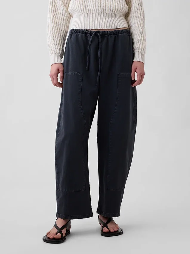 Pantaloni a zampa con doppio rinforzo sulle ginocchia