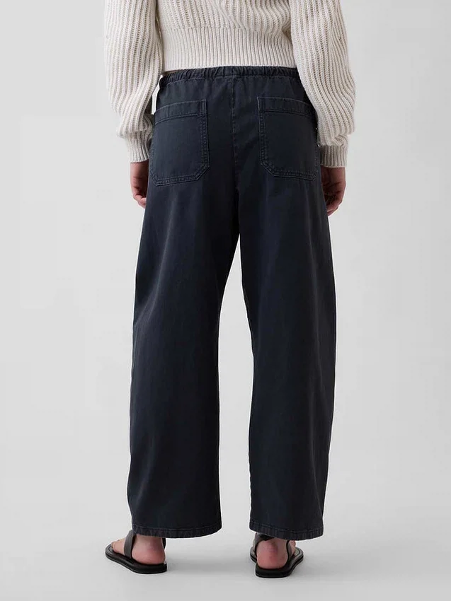 Pantaloni a zampa con doppio rinforzo sulle ginocchia
