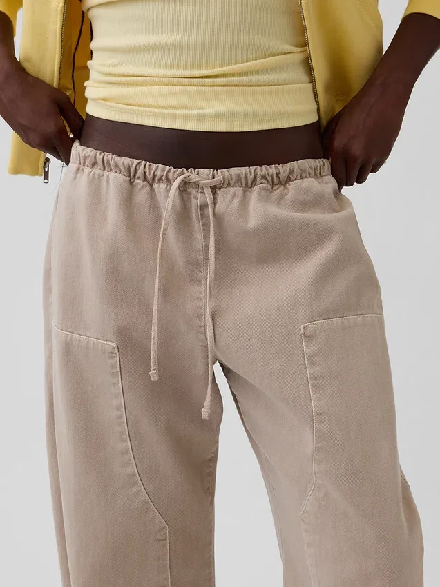 Pantaloni a zampa con doppio rinforzo sulle ginocchia