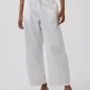 Pantaloni a zampa Easy in popeline