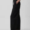 Pantaloni a zampa Easy in popeline
