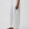 Pantaloni a zampa Easy in popeline