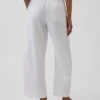 Pantaloni a zampa Easy in popeline