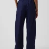 Pantaloni a zampa Easy in popeline