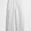 Pantaloni a zampa Easy in popeline
