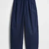Pantaloni a zampa Easy in popeline