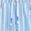 Pantaloni a zampa in garza di cotone con chiusura a elastico per neonato & bebè