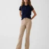 Pantaloni a zampa in tessuto Ponte per uniforme da bambino