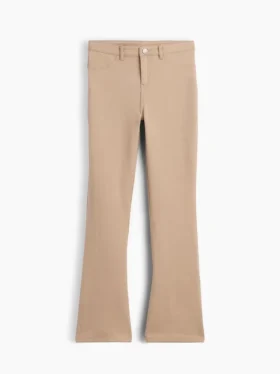 Pantaloni a zampa in tessuto Ponte per uniforme da bambino