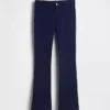 Pantaloni a zampa in tessuto Ponte per uniforme da bambino