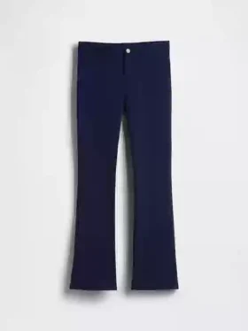 Pantaloni a zampa in tessuto Ponte per uniforme da bambino