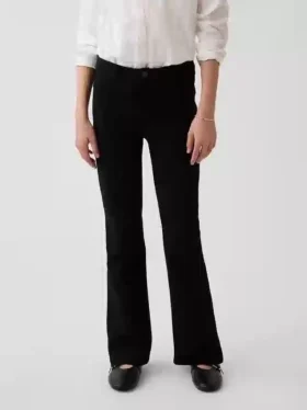 Pantaloni a zampa in tessuto Ponte per uniforme da bambino