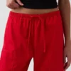 Pantaloni a zampa larga in popeline con doppio rinforzo sulle ginocchia