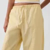 Pantaloni a zampa larga in popeline con doppio rinforzo sulle ginocchia