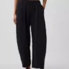 Pantaloni a zampa larghi in garza di cotone