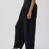 Pantaloni a zampa larghi in garza di cotone