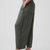 Pantaloni a zampa larghi in garza di cotone