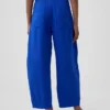 Pantaloni a zampa larghi in garza di cotone