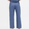 Pantaloni alla caviglia dritti e comodi in misto lino