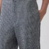 Pantaloni alla caviglia dritti e comodi in misto lino